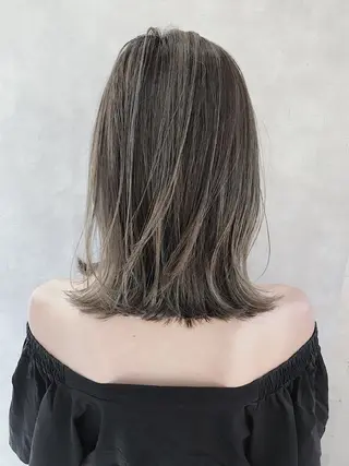 ミディアム カラー MOU namba ムウナンバのヘアスタイル