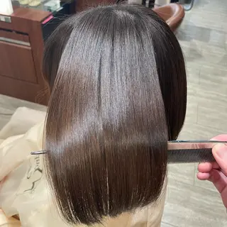 ミディアム カラー 縮毛矯正/髪質改善/ 石橋代智のヘアスタイル