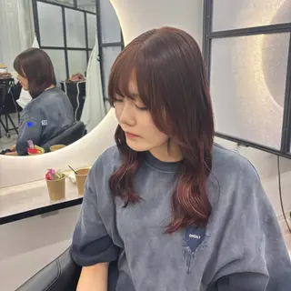 ロング カラー Ren. 🦋デザインカラーのヘアスタイル