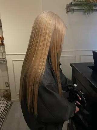 ロング カラー rin🩰ハイトーン /レディースパーマのヘアスタイル