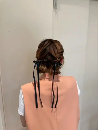 ヘアアレンジ ふわふわヘアメイク 🎀ななのヘアスタイル