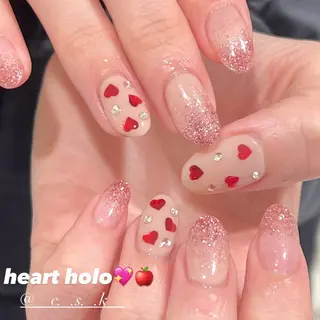 ネイル 🎀チーク/ちゅるん 🫧chisa🎀のネイルデザイン