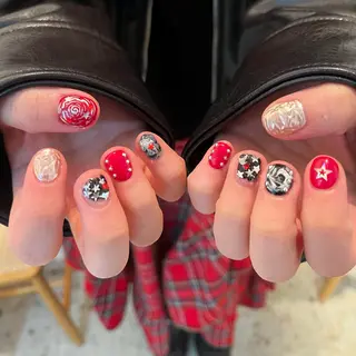 ネイル 文 /個性派ネイルのネイルデザイン