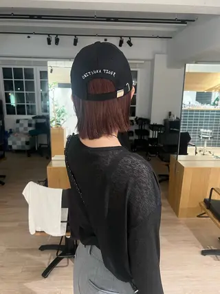 ミディアム 田中 愛梨のヘアスタイル