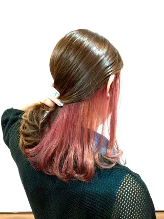 ミディアム カラー Annon プライベートサロンのヘアスタイル