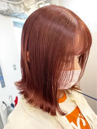 ミディアム カラー louwe 武藤幸世のヘアスタイル