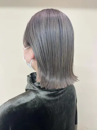 ミディアム カラー kento レイヤーカットのヘアスタイル