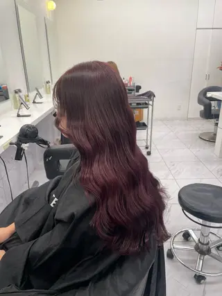 ロング カラー ヘアアレンジ 💗横浜美容室 💗HARUNAのヘアスタイル