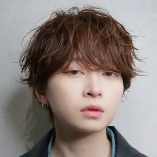 ショート パーマ メンズ MEN'S HAIR BLEACHi 盛岡店所属・渡辺 賢明のヘアスタイル