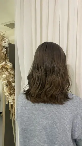 ミディアム カラー 🌟小出 倫花🌟 艶カラー/カットのヘアスタイル