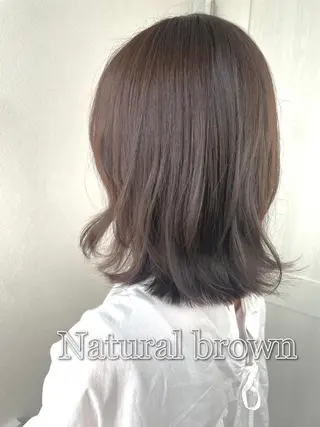 ミディアム カラー 🫧ショート・レイヤ ー・縮毛矯正🫧のヘアスタイル