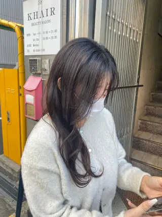 ロング MIREI /韓国風 /大阪美容室のヘアスタイル