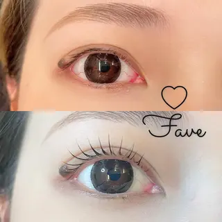 マツエク・マツパ Fave【フェイブ】 まつパ/眉毛/メンズのマツエク・マツパデザイン