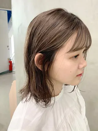 ミディアム カラー 🌿似合わせブリーチ 松本朋幸🌿のヘアスタイル