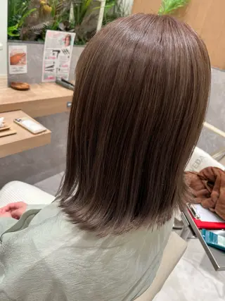 ミディアム カラー ヘアアレンジ 桑原 りゆのヘアスタイル