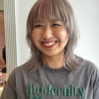 セミロング カラー 💙ルル💙 ハイトーン/レイヤーのヘアスタイル