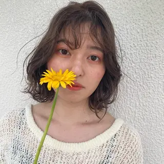 ミディアム カラー ヒラノホナミ 🫧髪質改善🫧のヘアスタイル