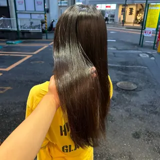 ロング 🎀ハイトーン/ 艶カラー/夕月🎀のヘアスタイル