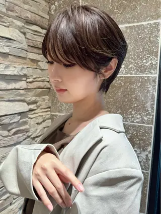 ショート 撮影カットモデル募集 前髪、顔周り/徳永のヘアスタイル