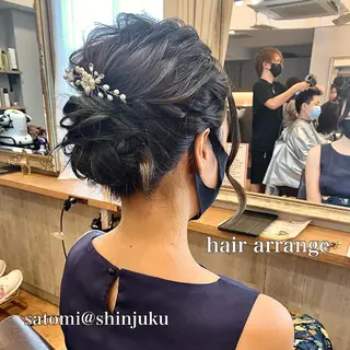 ヘアアレンジ 淡色ふんわりhair 新宿satomiのヘアスタイル