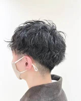 メンズ ショート パーマ メンズパーマ特化 外山 健太のヘアスタイル