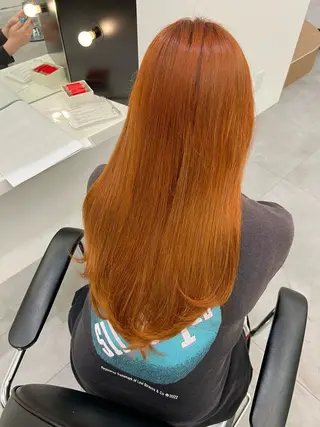 ロング しゅういち/赤み消し カラー特化のヘアスタイル