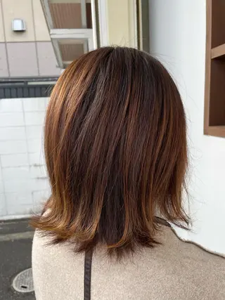 セミロング 美容室 Jフィドルファドル所属・わきた かずなのヘアスタイル