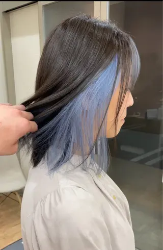 ミディアム カラー 橋本翔 /ブリーチカラーのヘアスタイル