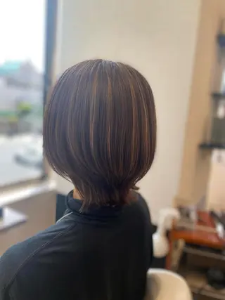 ミディアム 韓国ヘア透明感カラー 大貫怜司のヘアスタイル