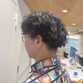 パーマ メンズ 柳川瑠衣菜 EIGHT/新宿のヘアスタイル