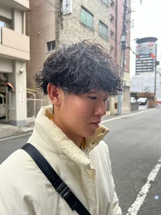 パーマ メンズ 大阪メンズハイトーン /スパイキー/RAIのヘアスタイル