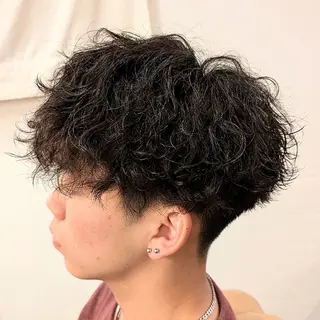 ミディアム パーマ VOICEbarber高野店所属・今井 杏星 【フェー ド/セット/パーマ】のヘアスタイル