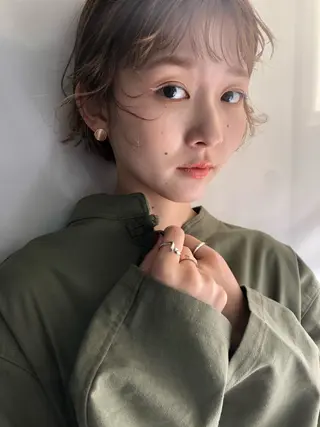 ショート カラー ヘアアレンジ Peyp所属・早瀬 裕之のヘアスタイル