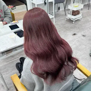 ロング カラー JUNSHIN🦋 ヘアセット／カラーのヘアスタイル