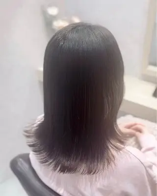 ミディアム カラー suzuka/透明感 カラー 美髪縮毛矯正のヘアスタイル