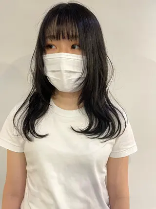 ロング カラー silo所属・silo MOKA 顔周りカット🦦のヘアスタイル