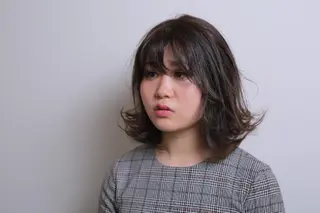 ミディアム Culumi所属・Culumi クルミ 松井照雄/梅田茶屋町のヘアスタイル