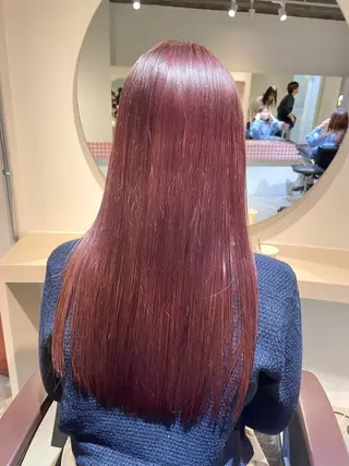 ロング カラー パーマ eto所属・髪質改善スペシャリス ト長尾勇弥/梅田中津のヘアスタイル