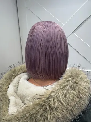 ロング カラー ブロンドケアブリーチ カラーシールエクステのヘアスタイル