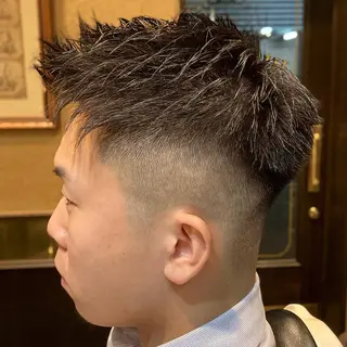 ショート メンズ 店長💈山田竜太 BARBERのヘアスタイル