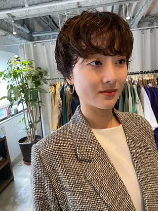 ショート カラー パーマ Hayashi Shioriのヘアスタイル