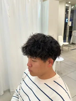 メンズ 藤本渚杜/メンズ パーマ/艶カラーのヘアスタイル