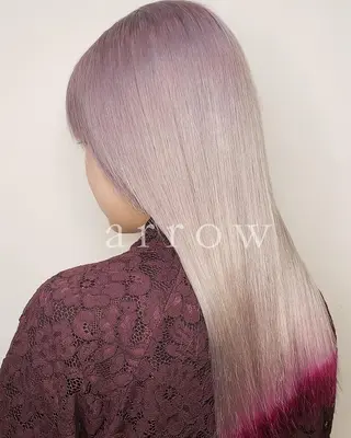 ロング カラー arrow🖤 もえみのヘアスタイル