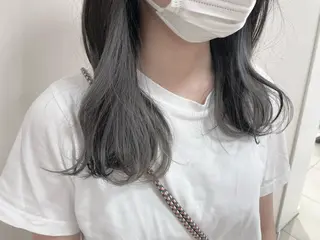 セミロング カラー ヘアアレンジ 【Sweep】おじま のぞみのヘアスタイル