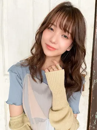 セミロング カラー パーマ ヘアアレンジ メンズ キッズ ネイル マツエク・マツパ 韓国ヘア🫧 KAZUTOのヘアスタイル