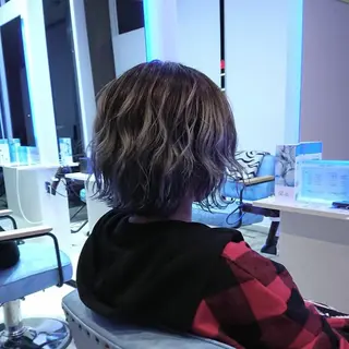 ミディアム カラー ヘアアレンジ 小林 伸行のヘアスタイル