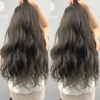 ロング カラー ブリーチ無しダブル カラー🦕まどかのヘアスタイル