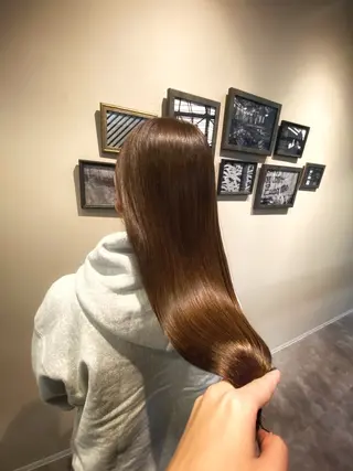 セミロング カラー ヘアアレンジ .・.艶髪ヘアケア サカモト.・.のヘアスタイル