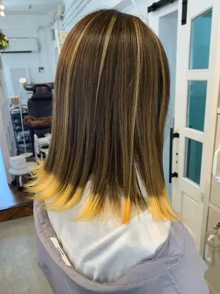 ミディアム カラー パーマ ヘアアレンジ メンズ Sia中野新橋 『JUNYA』のヘアスタイル