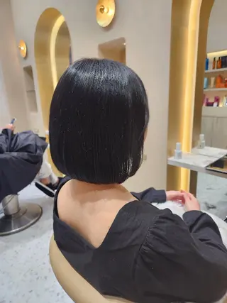 ショート カラー あかね☆ヘアアレンジ /ボブ/縮毛矯正のヘアスタイル